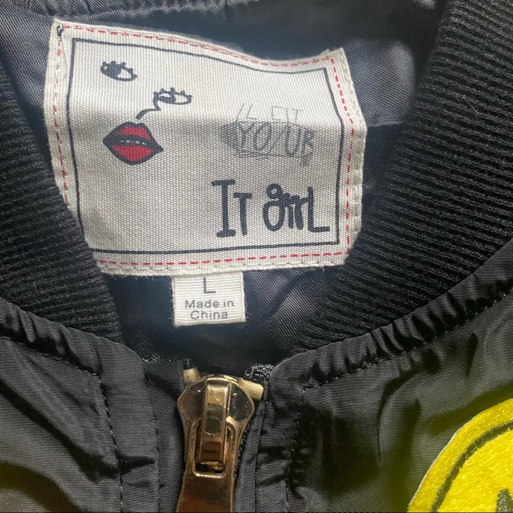 Cute Dinosaur Patch Bomber Jacket - image 8